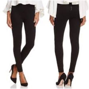 Alice and Olivia Genuine Suede Zip Front Leggings